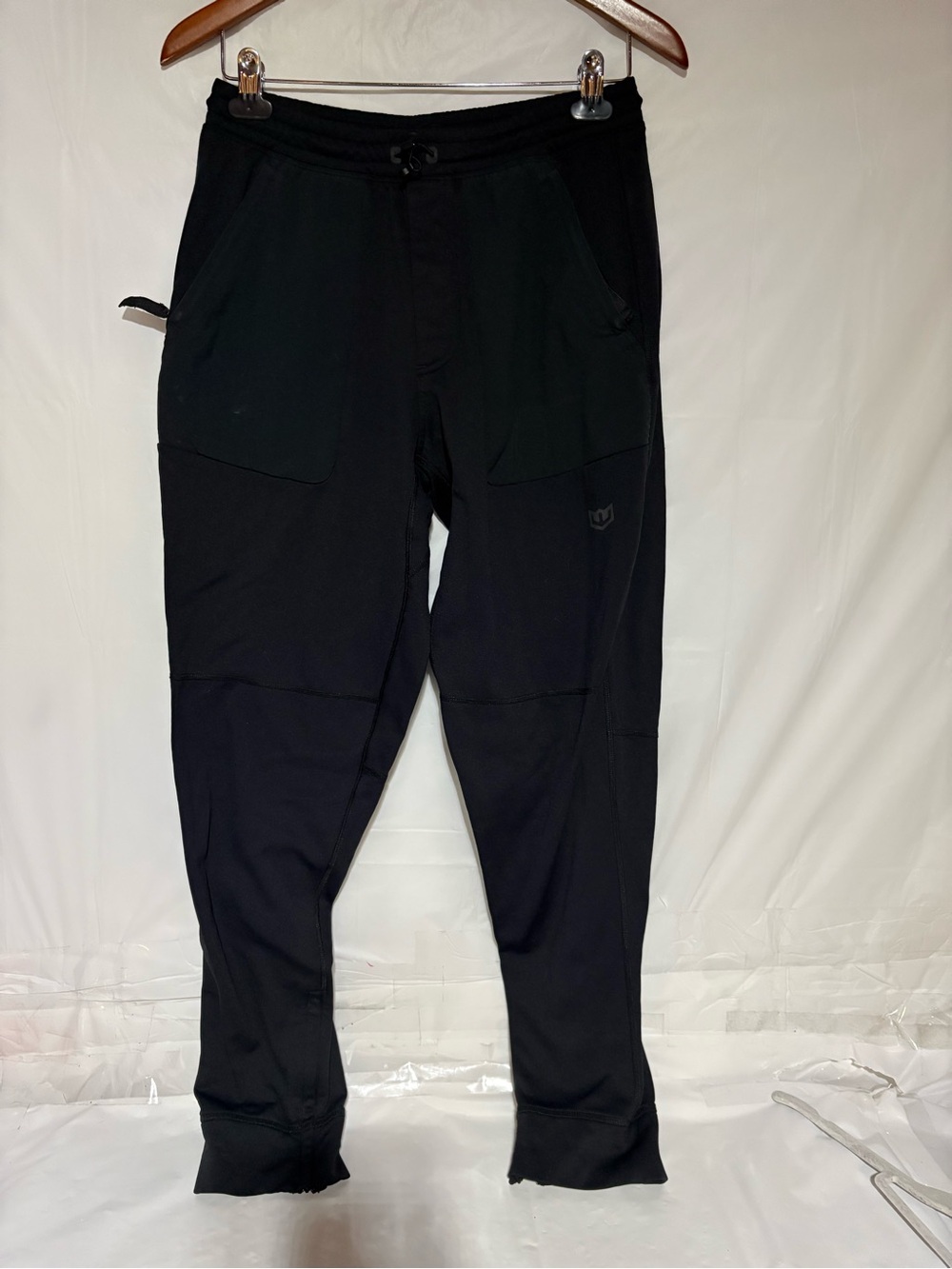 Warroad Men's Black Performance Joggers with Drawstring Waist